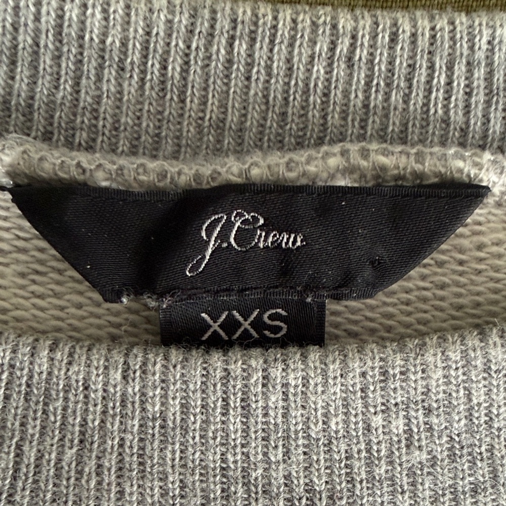 Vintage J. Crew Gray Crewneck BROOKLYN Sweatshirt - Picture 2 of 7